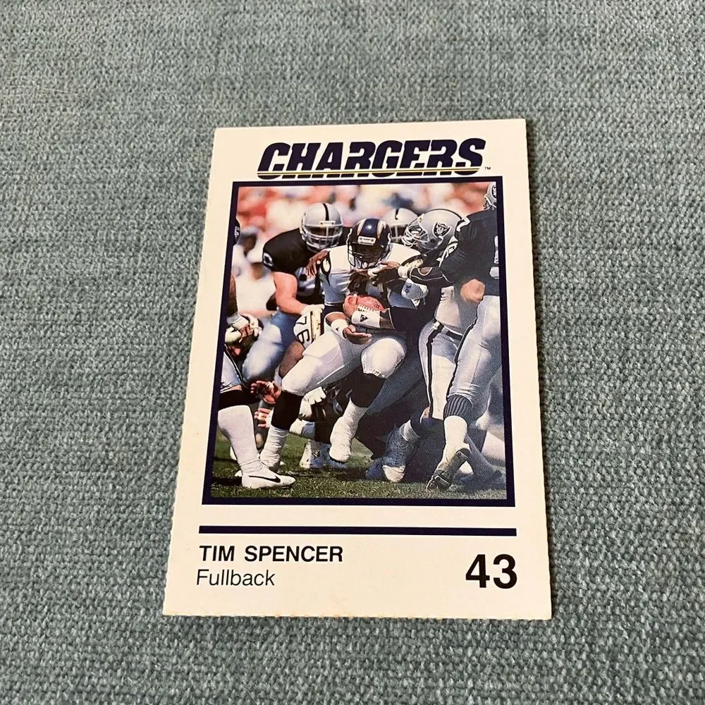 Chargers NFL Football Trading Card Football Card